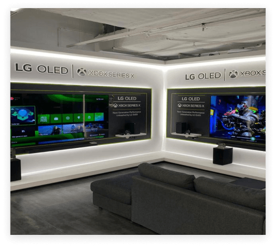 LG OLED 디스플레이 영역
