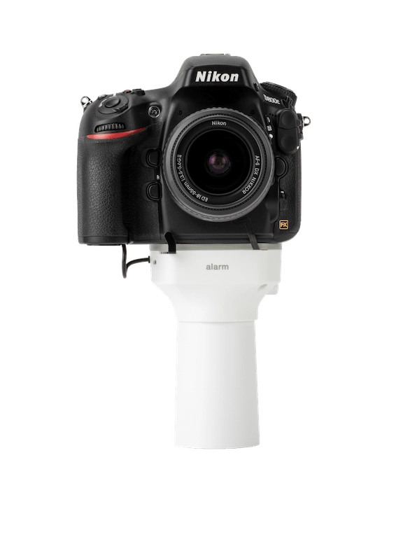 포인트 앤 슛 및 DSLR 카메라와 렌즈용 상품 진열 보안