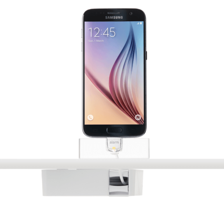 보안 디스플레이에 있는 스마트폰