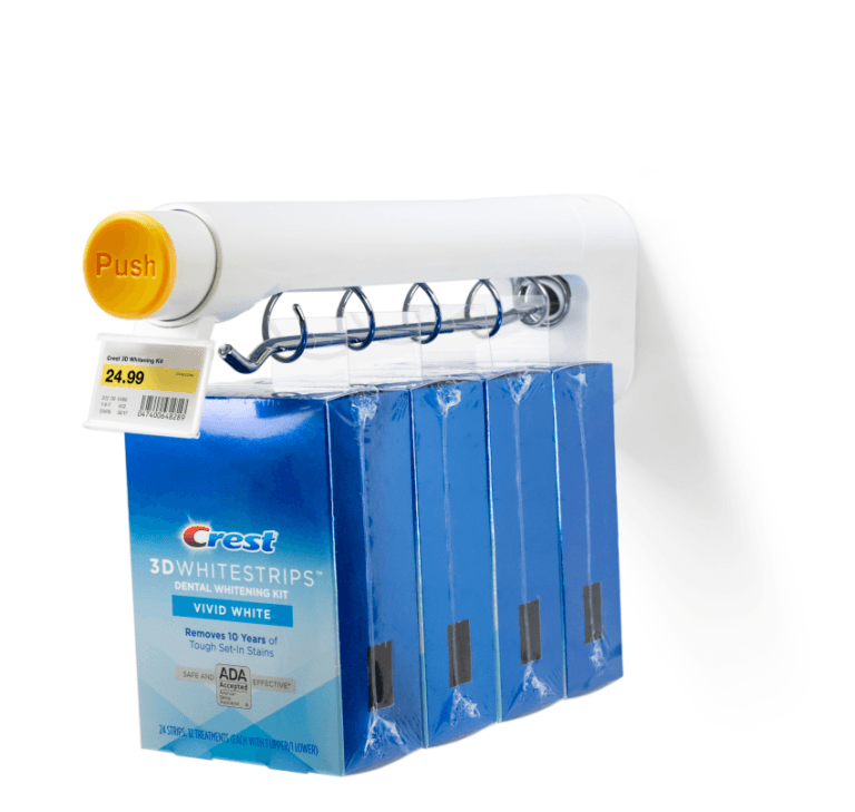 크레스트 제품용 T1000 및 매달린 상품 보안 솔루션