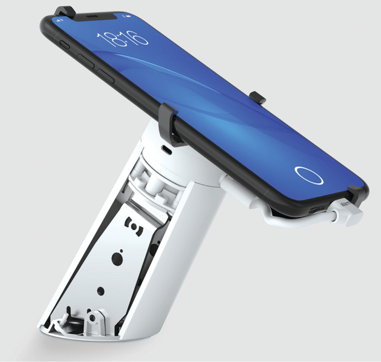 OnePOD 휴대폰을 고정시킨 내부 모습