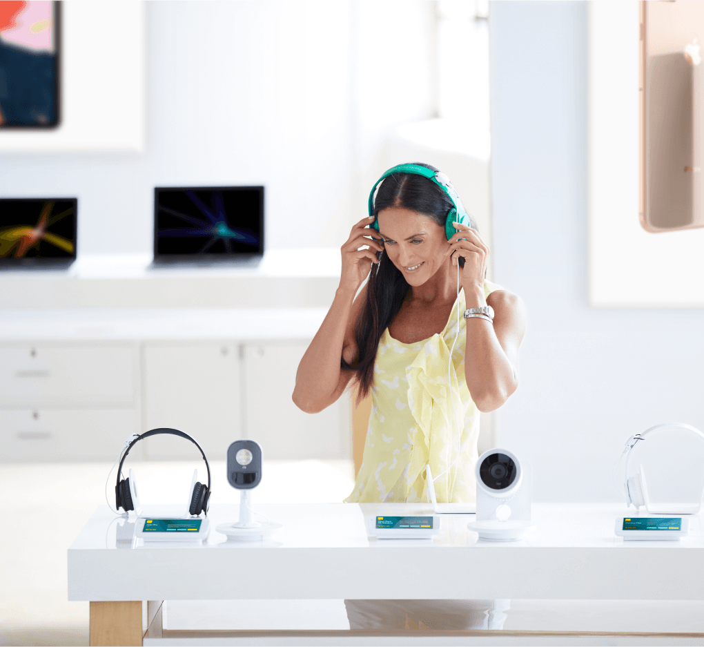 상품 진열 보안 - 헤드폰 및 이어버드 완벽한 보안