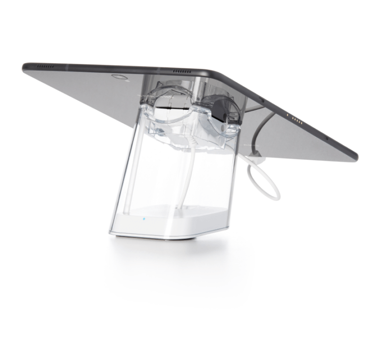 태블릿을 안전한 스탠드에 고정