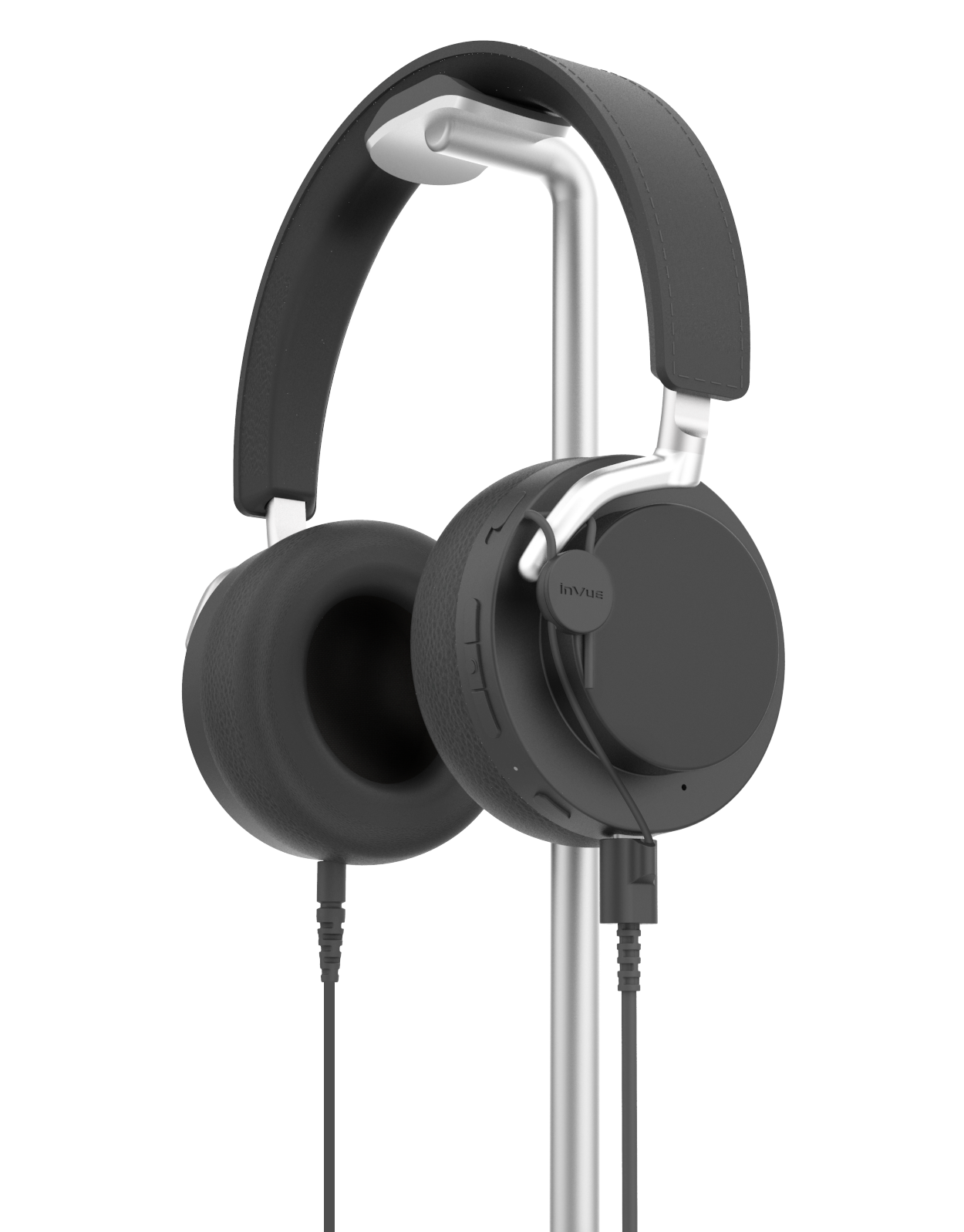 안전한 디스플레이 장치에 장착된 헤드폰