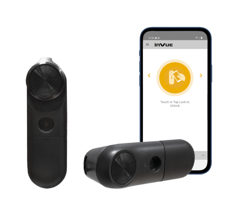 InVue LIVE Plunger Lock 금속 프레임 유리문 및 목재 바이패스Plunger Lock )