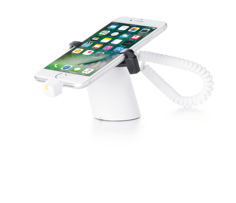 S960 화이트 모델, 아이폰과 함께, 왼쪽 괄호 3-4개