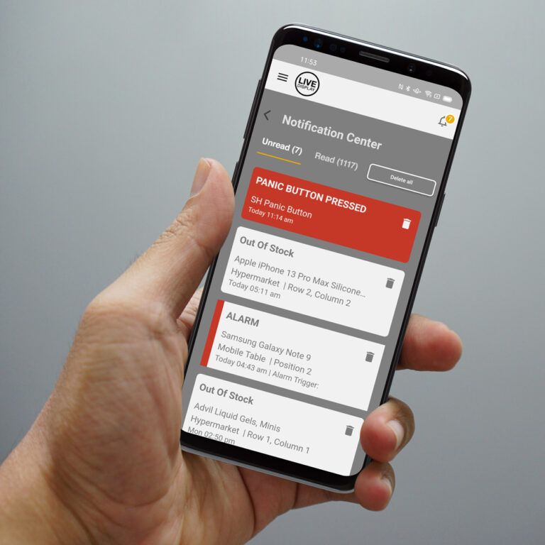 iPhone에서 LIVE 알림